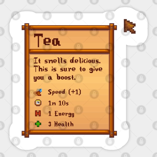 Stardew Valley Tea Stardew Valley Sticker TeePublic